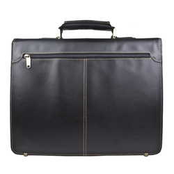 Кожаный портфель Brusado black (арт. 2011-01)