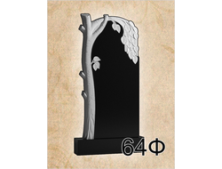 Памятник из мрамора (фигурный, ЧПУ) 1000х500х80 с гравировкой -ЧПУ-м-64Ф