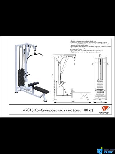 Комбинированная тяга (стек 100кг)