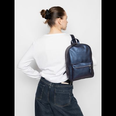 Женский кожаный рюкзак Anzolla Premium indigo (арт. 
3040-56)