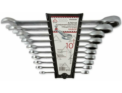 Набор ключей комбинированных 10 предметов трещоточные ARNEZI R1030391
