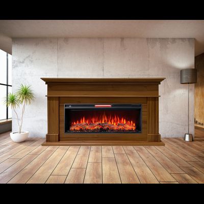 Линейный электрокамин Бруно NT с очагом Joker 45