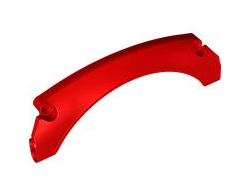Technic, Panel Car Mudguard Arched #40 15 x 2 x 5 Rounded Top, Red (67141 / 6390259)