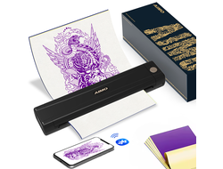 Термокопировальный беспроводной принтер AIMO M08E-WS Tattoo Stencil Thermal Printer Black