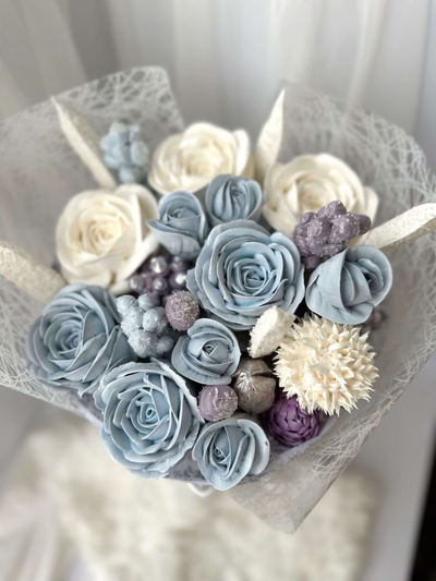 Новогодний букет из зефира