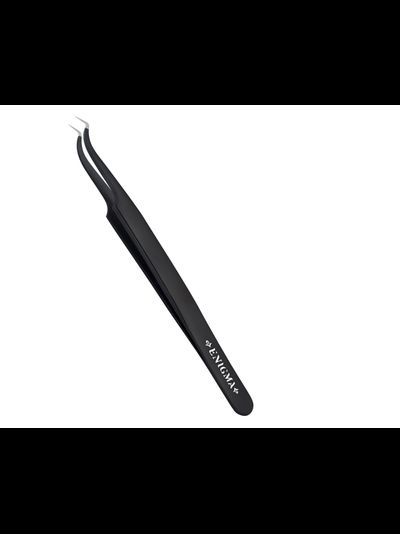 Пинцет ENIGMA - «ИЗОГНУТЫЙ L 90°» ручной заточки extra-sharp