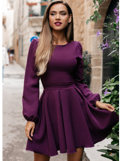 Короткое платье фиолетовое