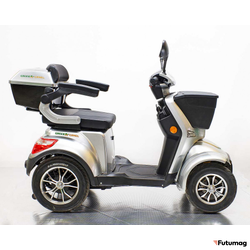 Электроскутер Трайк GreenCamel Пони 4K Серебристый