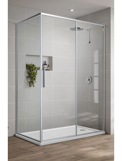 Душевой уголок Slim-U VSR-2SU9012CL, 1200*900, хром, стекло прозрачное