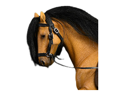 Конь с упряжью (буланый) - Коллекционная ФИГУРКА 1/12 scale Ili horse (JXK063F) - JXK