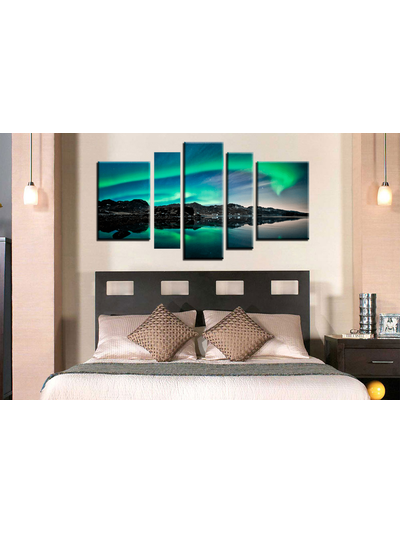 Модульная картина "Северное сияние"