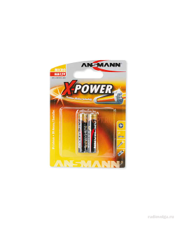 Элемент питания Ansmann x-power LR03 BL-2 (20)(100)