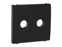 Efapel 50776 TPM, Лицевая панель розетки ТВ/Радио, матовая черная, Apolo 5000