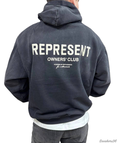 Худи Represent Black/Grey Мужская