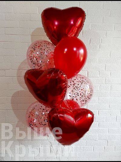 Коробка с шарами &quot;Страсть&quot; (10 шариков)