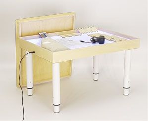 Стол для рисования песком 42х60см с набором ИНТЕРЕС, цветная подсветка