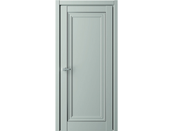 Дверь багетная Прадо-2 светло-серая винил платина
