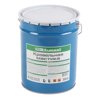 Мастика битумная кровельная BITUMAST 18 кг/21,5 л