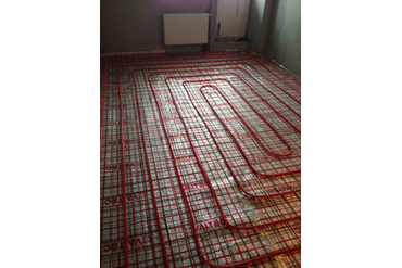 Контур водяного теплого пола "улиткой"