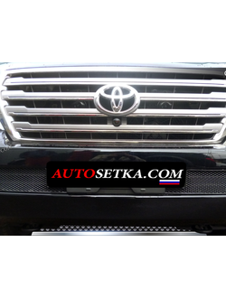Premium защита радиатора для Toyota Land Cruiser 200 (2012-2015) из 2-х частей