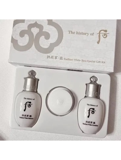 The History of Whoo Gongjinhyang Seol Radiant White 3 Set набор миниатюр