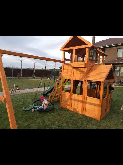 Детская площадка IgraGrad Клубный домик 3 с трубой