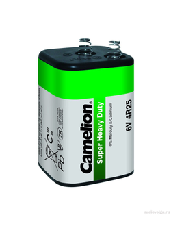 Солевая батарейка Camelion 4R25 11000 mAh 6V Battery [ по 1 шт ]