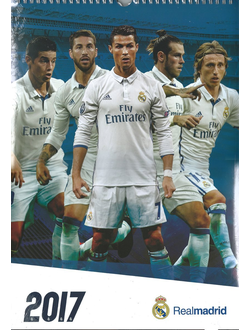 Real Madrid Official Календарь 2017 ИНОСТРАННЫЕ ПЕРЕКИДНЫЕ КАЛЕНДАРИ 2017, Real Madrid Official CALE