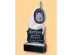 Памятник из гранита (фигурный) 1000х500х50 с гравировкой 300х400 — ФГП-41