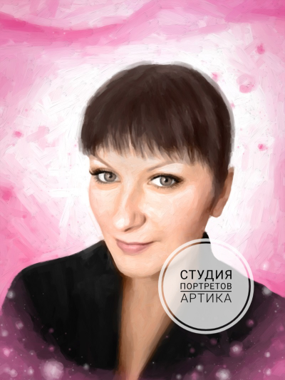 Портрет в Стиле Масло 1 Человек