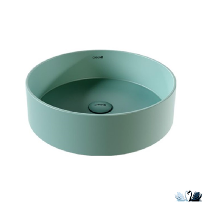 Раковина Creavit Loop LP145-00NY00E-0000 Nile Green Mat LP145 диаметром 45 см, бирюзовая, матовая