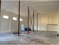 Утепление ангара, склада, производственного цеха пенополиуретаном