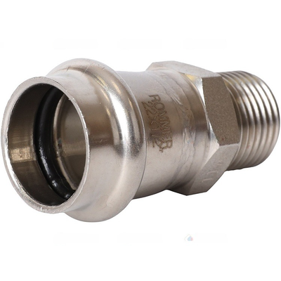 Переходник ROMMER ВПр-НР, 22х1/2 из нержавеющей стали прессовой