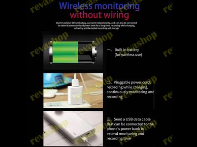 Мини видеокамера с акб Wi-Fi FHD 1080P 2 Мп