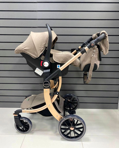 Детская коляска 3 в 1 Luxmom 601A Коричневый