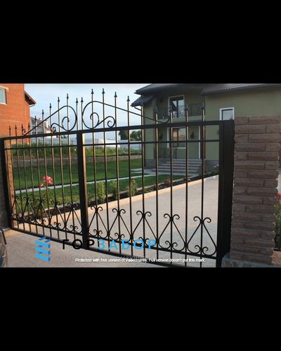 Кованые распашные ворота от производителя KRV1506
