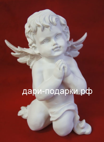 Садовая скульптура Ангел Мольба 27*20 см   0,7 кг   полистоун Россия 1090-085082