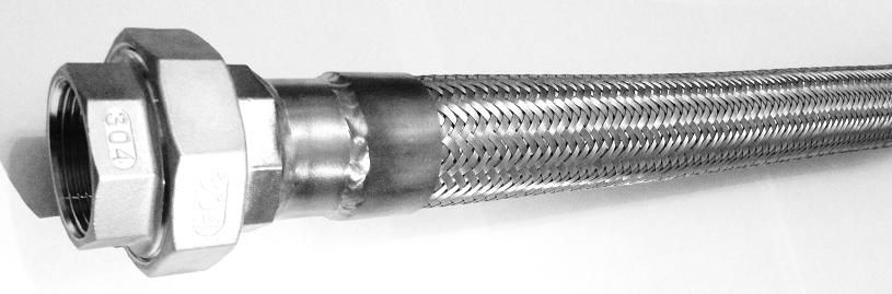 РВД Рукав высокого давления металлорукав из нержавейки 304 разъемное соединение американка (сгон) из