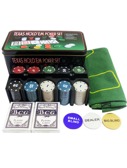 Набор для покера Holdem  на 200 фишек