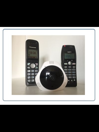 DBPOWER_SS. Потолочная- настенная WiFi видеокамера панорамная с DVR (fish_v380_W), HD 960P (V380 Pro)