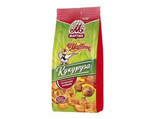 Акции - Кукуруза"От Мартина" жареная со вкусом барбекю 100г