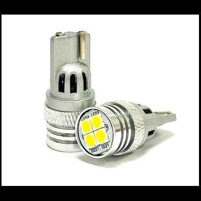Светодиодная габаритная автолампа T10(1U4)-3030-4SMD (белый), 1шт