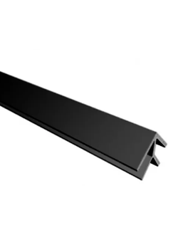 Планка д/панелей "Скиф" 6мм  600мм угловая (внутренний) черный