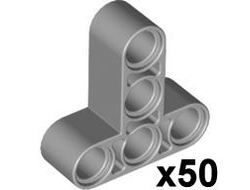 Technic, Liftarm, Modified T-Shape Thick 3 x 3, Light Bluish Gray (60484 / 4535772 / 4552348)