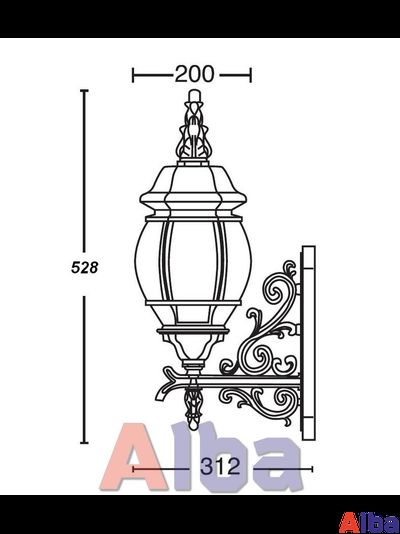 Садово парковый светильник America 401-06w