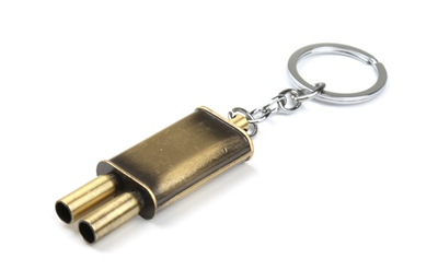 Брелок глушитель, металл, БРОНЗА