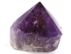 Аметист, аметрин, кристалл полированный со спиленным основанием (80*75*50 мм, 377 г) №37662