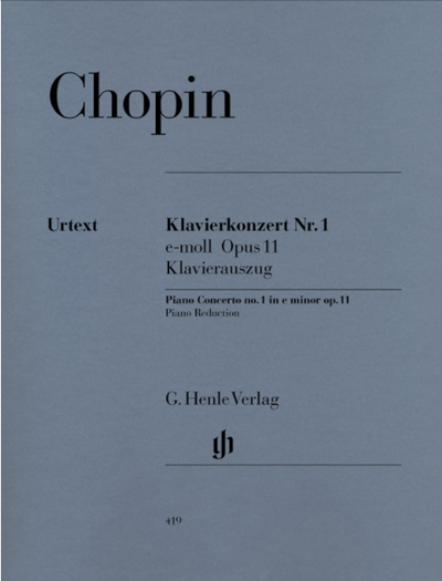 Chopin: Piano Concerto no. 1 in e minor op. 11