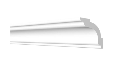 Потолочный плинтус DECOR-DIZAYN DD42, из дюрополимера, под покраску, ударопрочный, 2 метра