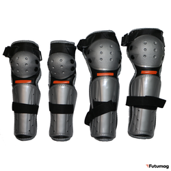 Комплект наколенники + налокотники серые